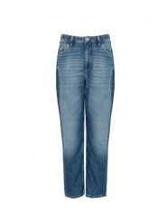 Guess Jeansy Mom Fit | W2RA21D3Y0V | Kobieta | Niebieski. Niebieskie jeansy damskie Guess, z podwyższonym stanem. W wyprzedaży za 289.00 zł.