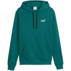 Bluza męska Puma ESS 2 Color Small No.1 Logo Hoodie. Zielone bluzy męskie Puma, m, bez wzorów, z bawełny, bez kaptura. Za 164.99 zł.
