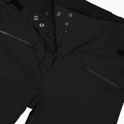 Spodnie damskie narciarskie CMP 34W4486. Czarne spodnie materiałowe damskie CMP, bez wzorów, z lycry, z podwyższonym stanem. Za 739.99 zł.