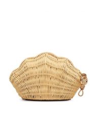 MICHAEL Michael Kors Torebka Shelly 30S6G16C5W Beżowy. Brązowe kopertówki damskie MICHAEL Michael Kors, bez wzorów, z syntetyku, bez dodatków. Za 949.99 zł.