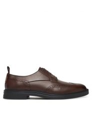 BOSS Półbuty Calev 50552549 Brązowy. Brązowe eleganckie półbuty Boss, ze skóry, wizytowe, bez zapięcia. Za 619.99 zł.
