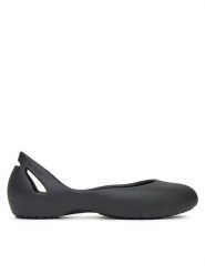 Crocs Baleriny KADEE FLAT BLK 210833-001 Czarny. Czarne baleriny damskie Crocs, bez wzorów, z tworzywa sztucznego, bez obcasa. Za 129.99 zł.