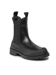 Gant Sztyblety Prepnovo Chelsea Boot 27551396 Czarny. Czarne botki damskie GANT, ze skóry, bez obcasa, na płaskiej podeszwie, bez zapięcia. Za 699.99 zł.