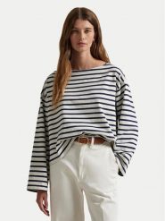 Polo Ralph Lauren Bluzka 211959103004 Granatowy Relaxed Fit. Niebieskie bluzki damskie Polo Ralph Lauren, m, bez wzorów, z bawełny, bez kołnierzyka, bez ramiączek. Za 689.99 zł.