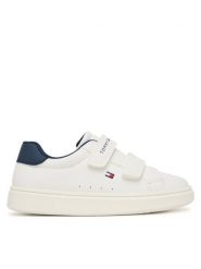 Tommy Hilfiger Sneakersy Low Cut Velcro Sneaker T1X9-35216-1355 S Biały. Białe buty sportowe chłopięce Tommy Hilfiger, bez wzorów, ze skóry, bez zapięcia. Za 309.99 zł.