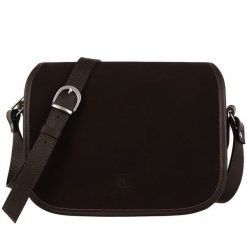 Brązowa torebka damska ze skóry licowej i welurowej Canaletto TD624s19-348. Brązowe torebki do ręki damskie bez wzorów, ze skóry, eleganckie, bez dodatków. Za 390.00 zł.