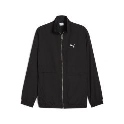 Męska wiatrówka Style PUMA Black. Czarne kurtki męskie Puma, m, bez wzorów, z gumy, eleganckie, bez kaptura. W wyprzedaży za 149.00 zł.
