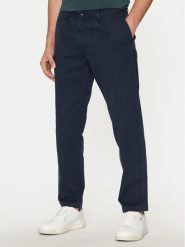 Boss Chinosy 50529308 Granatowy Relaxed Fit. Niebieskie eleganckie spodnie męskie Boss, m, bez wzorów, z bawełny. Za 329.99 zł.