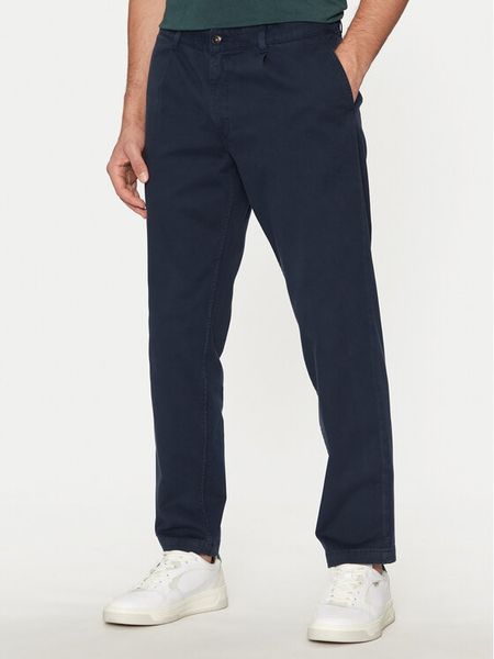 Boss Chinosy 50529308 Granatowy Relaxed Fit. Niebieskie eleganckie spodnie męskie Boss, m, bez wzorów, z bawełny. Za 329.99 zł.