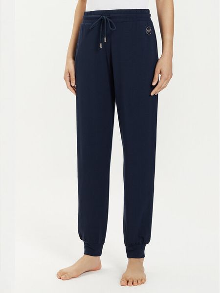 Emporio Armani Underwear Spodnie dresowe 164836 4R272 00135 Granatowy Regular Fit. Niebieskie spodnie dresowe damskie Emporio Armani Underwear, xs, bez wzorów, z dresówki. Za 229.99 zł.