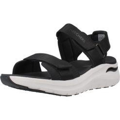 Sandały SKECHERS ARCH FIT 2.0 Czarny. Czarne obuwie sportowe damskie Skechers, bez wzorów, z tkaniny, Skechers Sport. Za 249.99 zł.