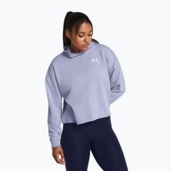 Bluza PUMA Fit Double Knit FZ Hoodie. Fioletowe bluzy damskie Under Armour, bez wzorów, bez kaptura, na fitness i siłownię. Za 189.99 zł.