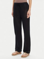 Roxy Spodnie materiałowe ERJX603437 Czarny Regular Fit. Czarne spodnie materiałowe damskie Roxy, xl, bez wzorów, z bawełny. Za 189.99 zł.