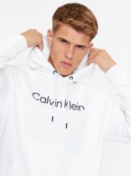 Calvin Klein Bluza Hero K10K111345 Biały Regular Fit. Białe bluzy męskie Calvin Klein, m, bez wzorów, z bawełny, bez kaptura. Za 289.99 zł.