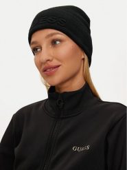 Guess Czapka AW5179 POL01 Czarny. Czarne rękawiczki damskie Guess, na zimę, z aplikacjami, z materiału. Za 169.99 zł.