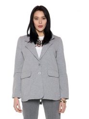 Bluza z bawełna na co dzień na siłownię. Szare bluzy damskie LEONE 1947 APPAREL, xl, bez wzorów, z bawełny, bez kaptura. Za 412.58 zł.