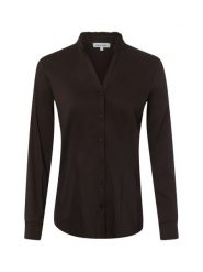 More & More Elastyczna bluzka Kobiety brązowy, 36. Brązowe bluzki damskie More & More, bez wzorów, biznesowe, bez kołnierzyka, bez ramiączek. Za 239.95 zł.