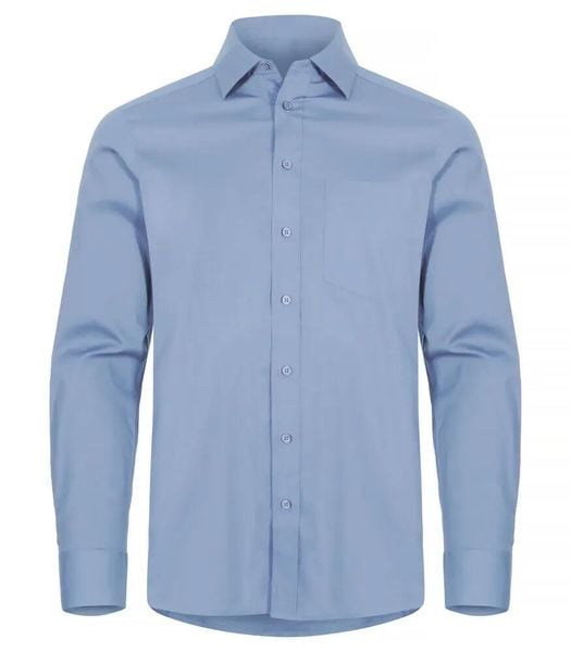 Clique Koszula Stretch L/S z bawełnianym streczem – Light Blue. Niebieskie koszule męskie CLIQUE, l, bez wzorów, z bawełny, bez kołnierzyka, bez ramiączek. Za 188.80 zł.