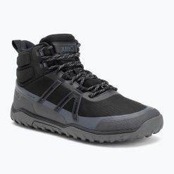 Buty berefoot męskie Xero Shoes Scrambler Trail Mid WP. Czarne trekkingi męskie XERO SHOES, trekkingowe. Za 639.99 zł.