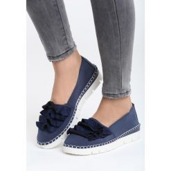 Niebieskie Mokasyny Comeback. Espadryle damskie marki Born2be. Za 34.99 zł.