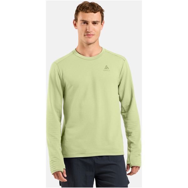 Bluza bez kaptura rozpinana Odlo Mid Layer ESSENTIAL THERMAL. Zielone bluzy męskie Odlo, na jesień, s, bez wzorów, z materiału, bez kaptura. Za 280.05 zł.