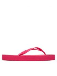 Juicy Couture Japonki 800289 Różowy. Czerwone klapki damskie Juicy Couture, bez wzorów, z syntetyku, bez obcasa. Za 69.99 zł.
