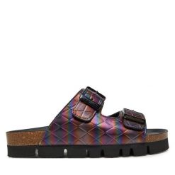 Klapki Dr. Brinkmann. Czarne klapki damskie Dr. Brinkmann, bez wzorów, bez obcasa. Za 299.99 zł.