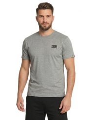Męska koszulka z krótkim rękawem i małym logo. Czarne koszulki sportowe męskie LEONE 1947 APPAREL, l, bez wzorów, z bawełny, bez kołnierzyka, bez ramiączek, na fitness i siłownię. Za 155.77 zł.