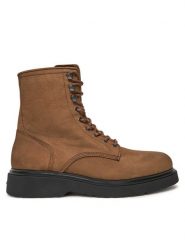 Calvin Klein Trzewiki HM0HM01576 Brązowy. Brązowe botki męskie Calvin Klein, bez wzorów, ze skóry, bez zapięcia. Za 809.99 zł.