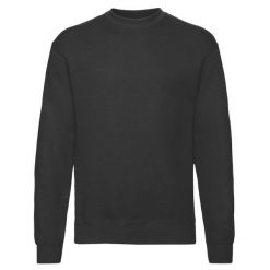 Męska Klasyczna Bluza Wkładana Przez Głowę. Czarne bluzy męskie Fruit of the Loom, m, bez wzorów, bez kaptura. Za 62.99 zł.