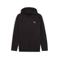 Męska bluza Evostripe z kapturem PUMA Black. Czarne kurtki sportowe męskie Puma, m, bez wzorów, do biegania. Za 329.00 zł.