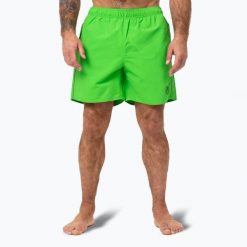 Szorty kąpielowe męskie Pitbull Crownhill. Zielone kąpielówki męskie PITBULL, m, bez wzorów, do pływania. Za 99.99 zł.