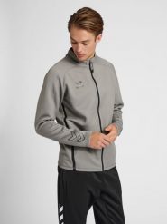 Bluza dresowa zapinana na zamek błyskawiczny Hummel Cima XK. Szare bluzy męskie Hummel, xl, bez wzorów, z dresówki, bez kaptura. Za 247.20 zł.