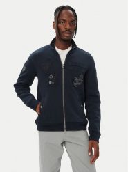 Aeronautica Militare Bluza 262FE2143UF00686 Granatowy Regular Fit. Niebieskie bluzy męskie Aeronautica Militare, m, bez wzorów, z bawełny, bez kaptura. Za 1,069.00 zł.