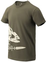 Helikon-Tex T-Shirt (Full Body Skeleton) - Olive Green. Zielone t-shirty męskie HELIKON-TEX, m, bez wzorów, bez kołnierzyka. Za 92.25 zł.