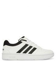 Adidas Sneakersy Hoops Classic J KI1073 Biały. Białe buty sportowe dziewczęce Adidas, bez wzorów, ze skóry, bez zapięcia. Za 179.99 zł.