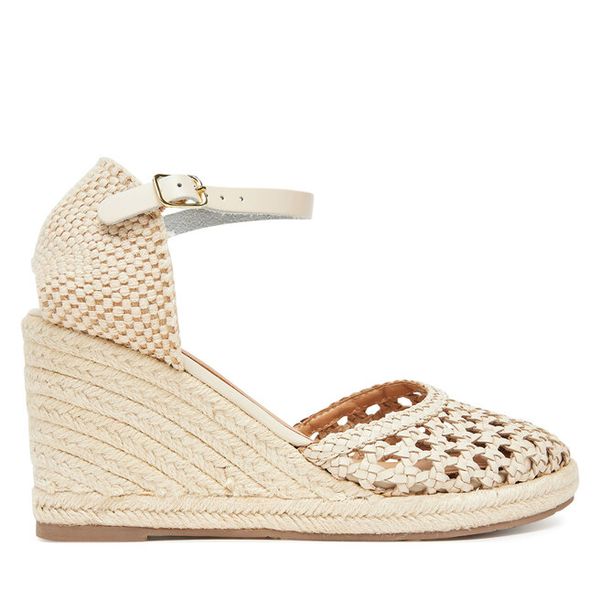 Espadryle Gioseppo. Brązowe sandały damskie Gioseppo, bez wzorów, bez obcasa, bez zapięcia. Za 299.99 zł.