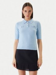 Morgan Sweter 261-MSOFI Błękitny Slim Fit. Niebieskie swetry damskie Morgan, xs, bez wzorów, z syntetyku, bez kołnierzyka, bez ramiączek, bez kaptura. Za 249.99 zł.