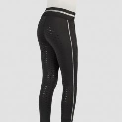 Legginsy jeździeckie dla dziewczynek full grip Red Horse Kaya. Czarne legginsy dla dziewczynek RED HORSE, bez wzorów, z materiału, długie. Za 248.00 zł.