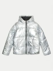 MICHAEL KORS KIDS Kurtka zimowa R30187 D Srebrny Regular Fit. Szare buty zimowe dziewczęce MICHAEL KORS KIDS, na zimę, bez wzorów, z syntetyku, bez kaptura. Za 539.99 zł.