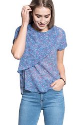 KOSZULKA DAMSKA MUSTANG ELSA AOP BLOUSE 1009454 11756. T-shirty damskie Mustang, s, bez wzorów, bez kołnierzyka. W wyprzedaży za 39.99 zł.