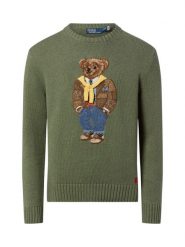 Polo Ralph Lauren Męski sweter z dzianiny Mężczyźni Bawełna zielony|wielokolorowy wzorzysty, XL. Zielone swetry przez głowę męskie Polo Ralph Lauren, m, bez wzorów, z bawełny, bez kołnierzyka. Za 3,199.95 zł.