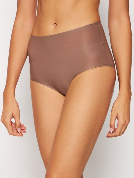 Chantelle Figi klasyczne z wysokim stanem Soft Stretch C26470 Brązowy. Brązowe figi damskie Chantelle, bez wzorów, z syntetyku. Za 59.99 zł.