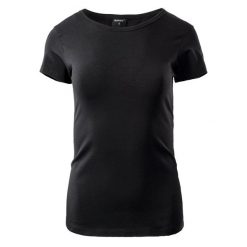 Koszulka damska Hi-Tec Puro. Czarne t-shirty damskie Hi-tec, s, bez wzorów, z bawełny, biznesowe, bez kołnierzyka. Za 57.40 zł.