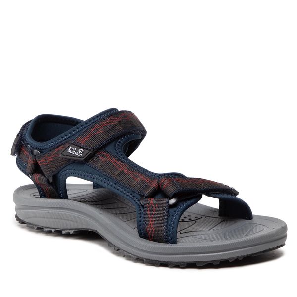 Sandały Jack Wolfskin. Niebieskie buty sportowe męskie Jack Wolfskin, bez zapięcia. Za 224.99 zł.