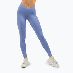 Legginsy NEBBIA Elevated. Fioletowe legginsy damskie Nebbia, bez wzorów, na fitness i siłownię. Za 209.99 zł.