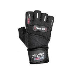 Rękawice treningowe Power System Power Grip 280. Czarne rękawiczki damskie Power System, bez wzorów, sportowe. Za 54.00 zł.