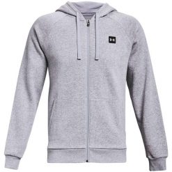 Bluza sportowa męska Under Armour Rival Fleece FZ Hoodie. Szare bluzy męskie Under Armour, m, bez wzorów, z kapturem. Za 300.10 zł.