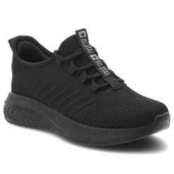 Sneakersy damskie Big Star, cholewka z materiału dopasowujące do stopy miękka wyściółka komfortowa wkładka lekka amortyzująca podeszwa, czarne, UU274. Czarne półbuty damskie Big Star, bez wzorów, retro, bez obcasa, bez zapięcia. Za 179.00 zł.