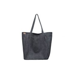 Lazy bag czarna duża torba z grubej bawełny na zamek. Czarne torebki do ręki damskie Hairoo, bez wzorów, z bawełny, duże, bez dodatków. Za 195.00 zł.